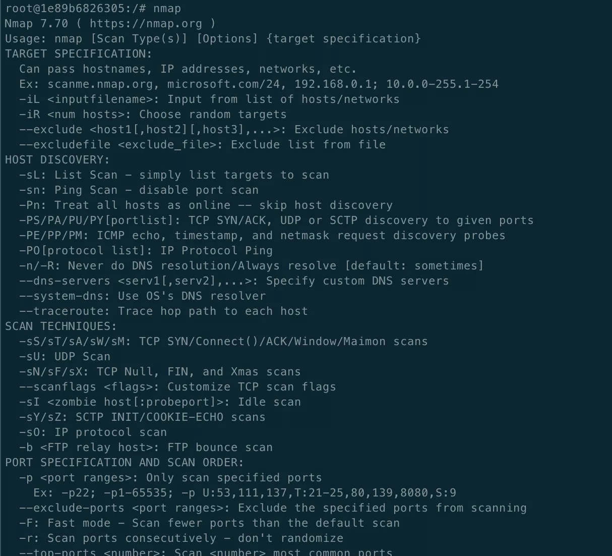 NMAP tarayıcı