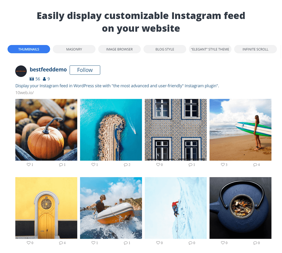 10Web, Instagram-Feed-Plugins