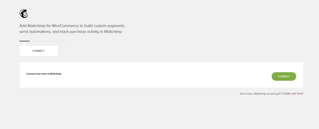 MailChimp woocommerce - 1'i bağlayın