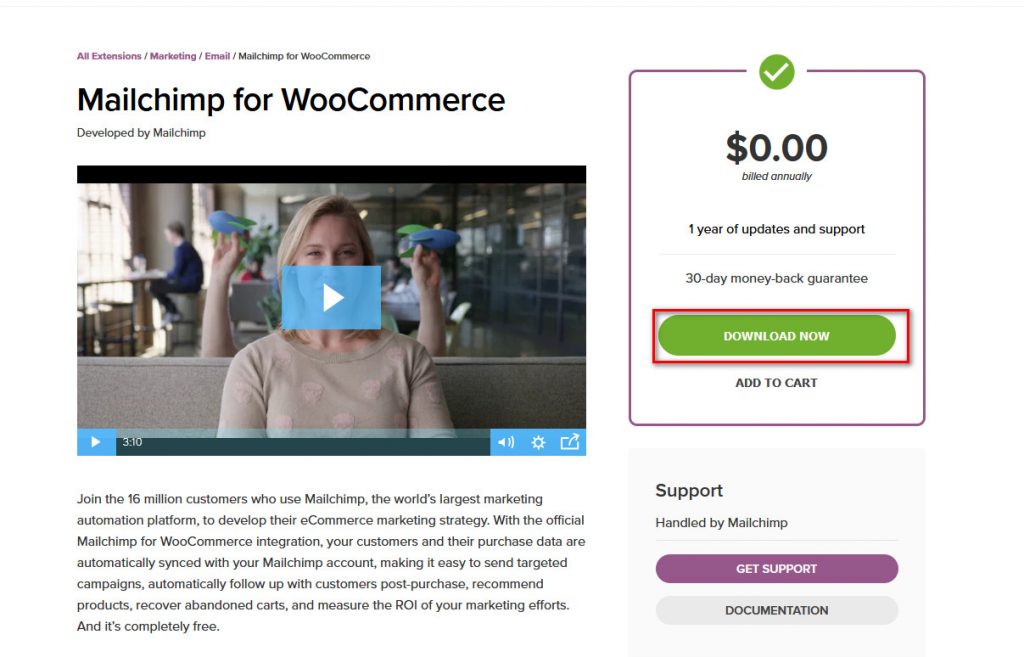 MailChimp woocommerce - indir