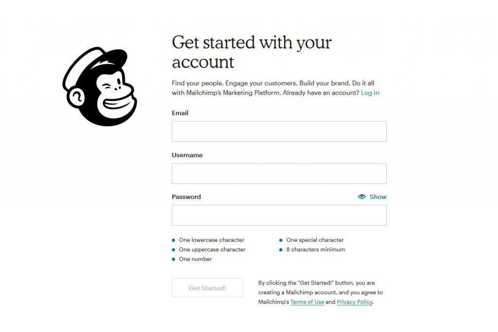 mailchimp woocommerce - kayıt bağlan