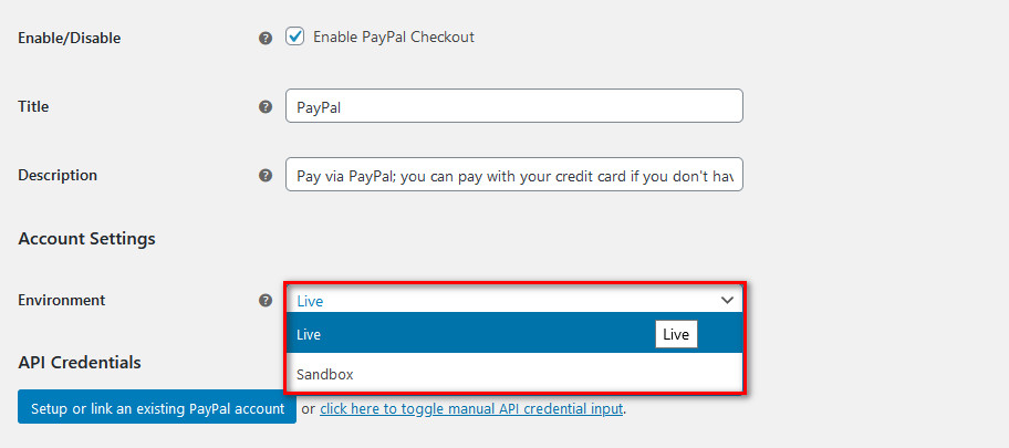 woocommerce paypal - สภาพแวดล้อมสด