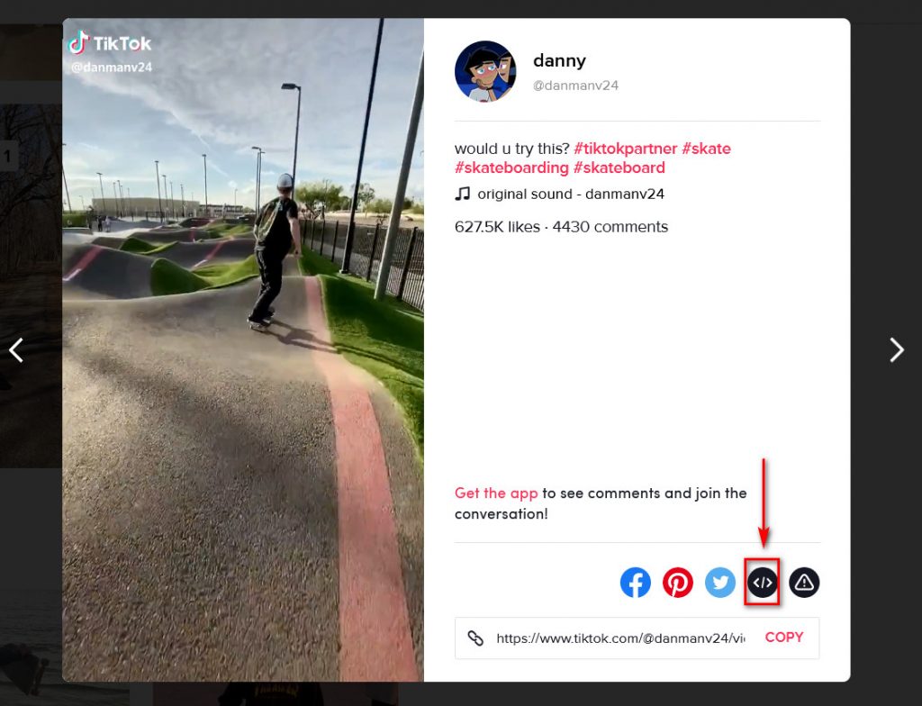 So binden Sie Tiktok-Videos in WordPress ein - Embed-Button