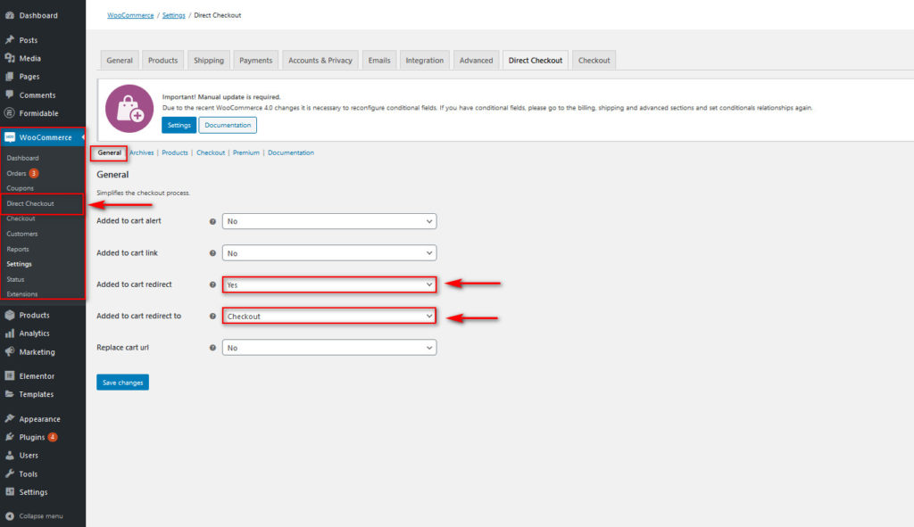 otimizar o checkout do woocommerce - botão de checkout rápido