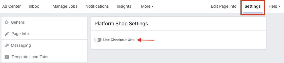 Facebook untuk WooCommerce tidak berfungsi - Ubah URL checkout