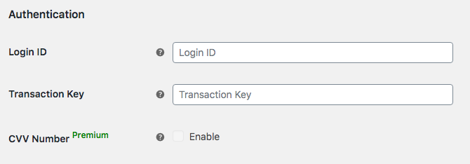 Tambahkan Authorize.Net juga WooCommerce - Opsi 1