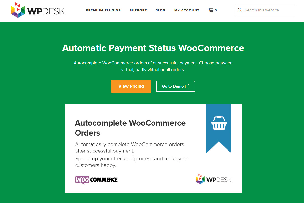 complementos para autocompletar pedidos de woocommerce - estado de pago automático woocommerce