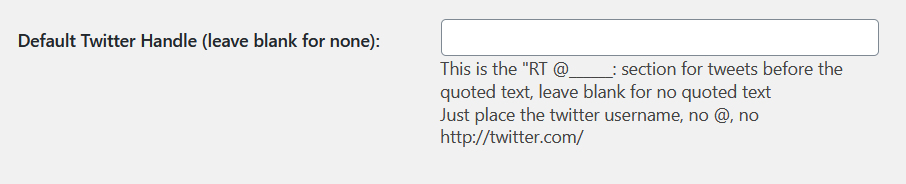 WordPress와 Twitter 연결 - 기본 트위터 사용자 이름