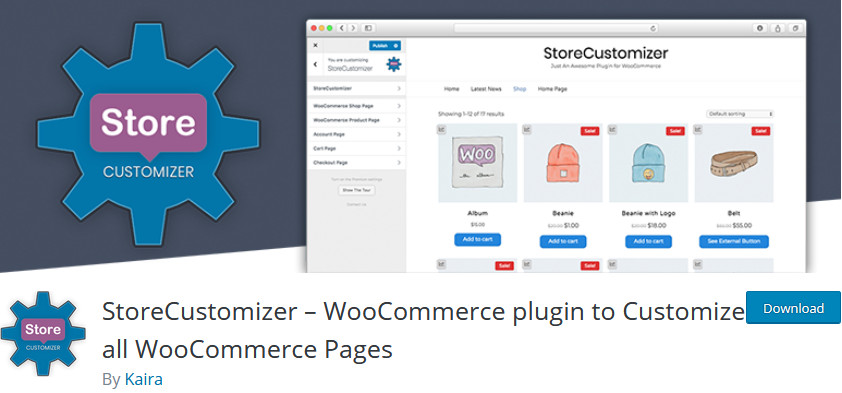 تخصيص صفحة حسابي woocommerce - أداة تخصيص المتجر