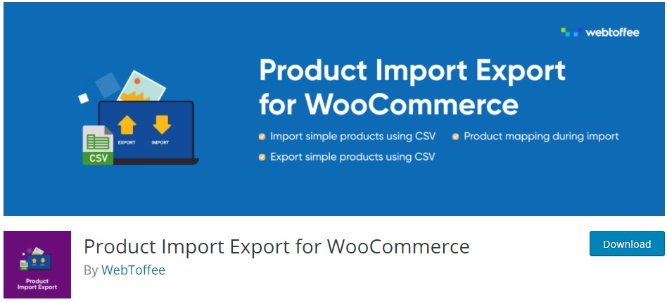 제품 내보내기를 위한 최고의 WooCommerce 플러그인 - WC용 제품 가져오기 내보내기