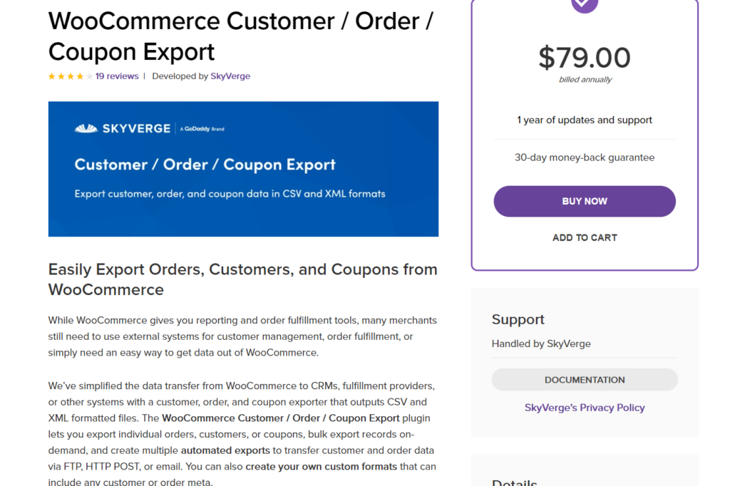 用於導出 woocommerce 訂單的插件 - woocommerce 客戶導出