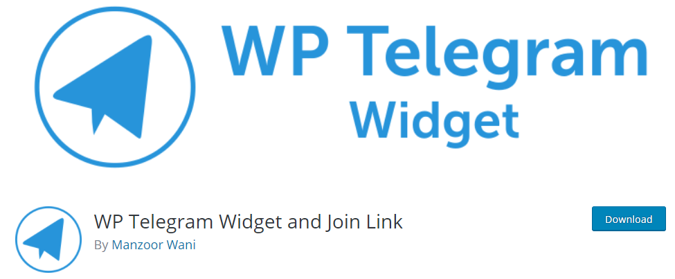 WP Telegram 小部件和加入链接