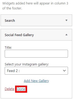 dodaj widżet kanału najlepsze motywy WordPress na instagramie