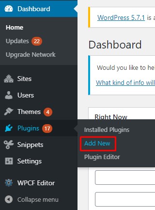 Adicionar um novo plugin no WordPress