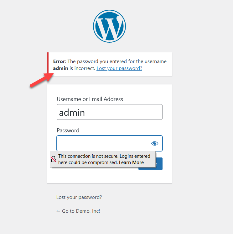 personalizza la pagina di accesso di wordpress - password trovata