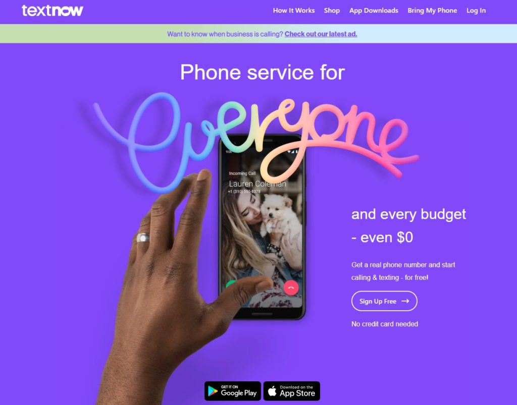 textnow 最好的虛擬電話號碼應用程序