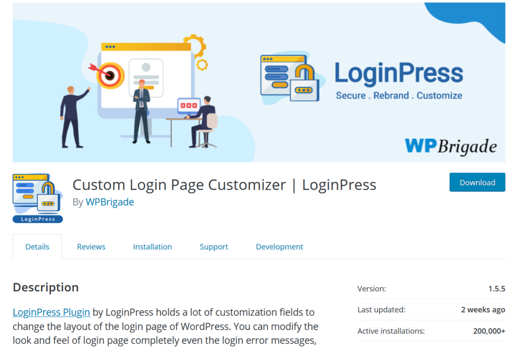 WordPressログインページをカスタマイズするためのプラグイン-loginpress