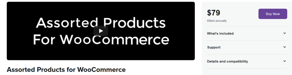 Wtyczki do pakietów produktów woocommerce - różne produkty