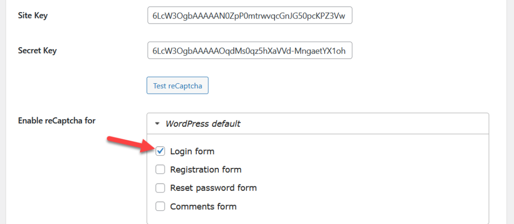 tambahkan captcha ke login woocommerce - lindungi halaman login wordpress