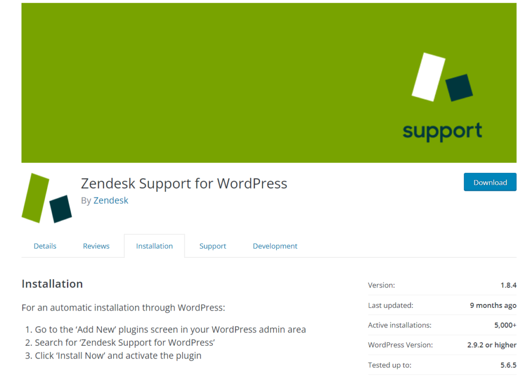 plug-in zendesk