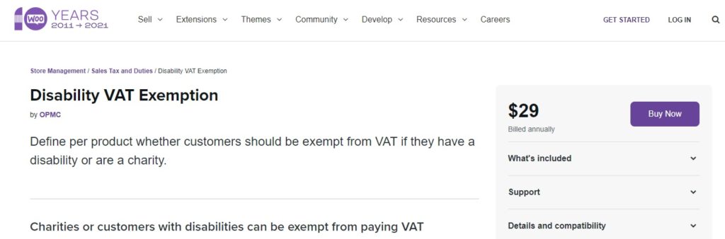 exonération de TVA pour personnes handicapées plugins d'exonération de taxe woocommerce