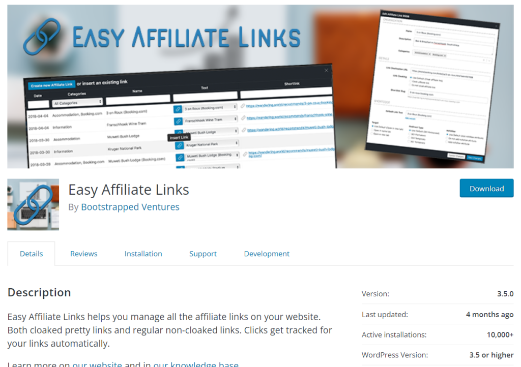 facile plugin per link di affiliazione