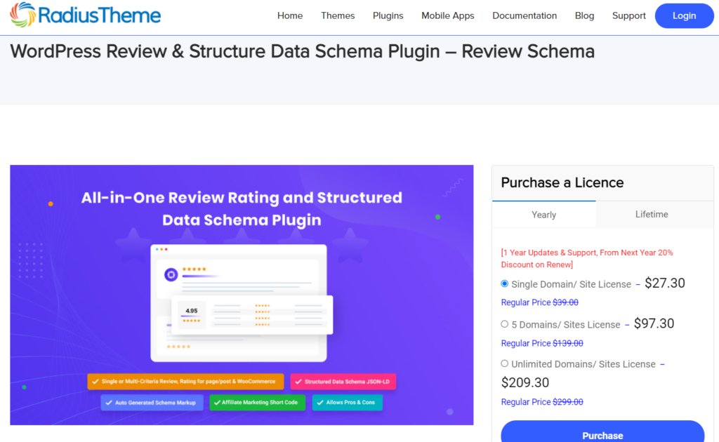 plugin per lo schema di wordpress - rivedere lo schema