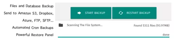 XCloner – Backup e ripristino