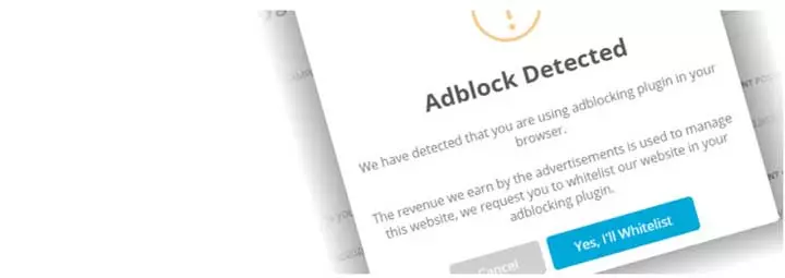 ประกาศ Adblock อย่างง่าย