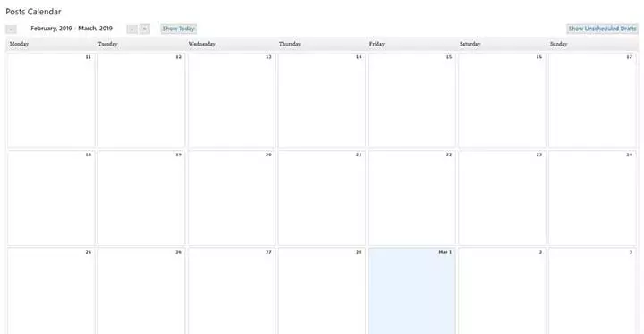 Calendrier éditorial WP Plugin