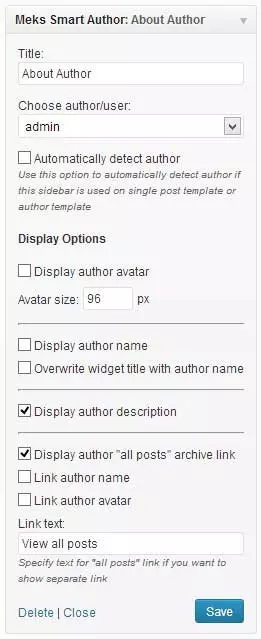 Meks Smart Author Widget