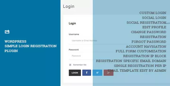 WordPress Einfache Login-Registrierung