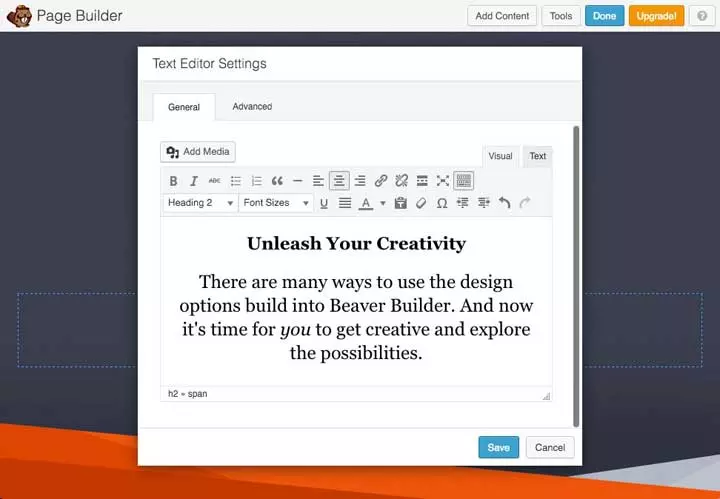 Плагин Beaver Page Builder