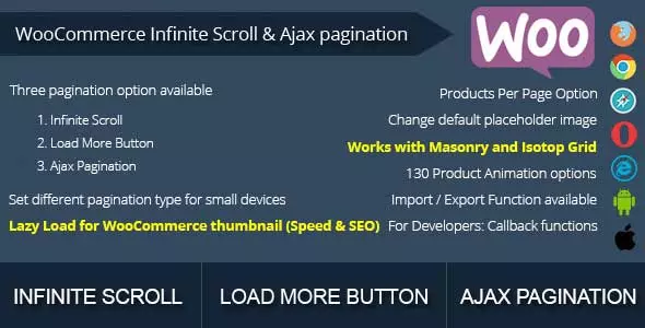 WooCommerce Infinite Scroll și Ajax Pagination