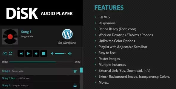 Disk Audio WordPress-Plugin