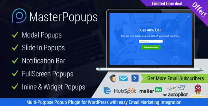 Плагин панели уведомлений Master Popups