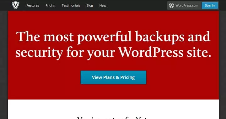 Plugin di backup di WordPress VaultPress