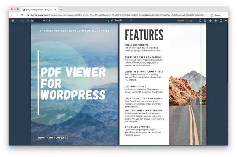 Visionneuse PDF pour WordPress