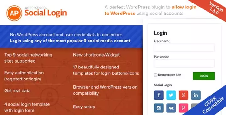 AccessPress Social Login