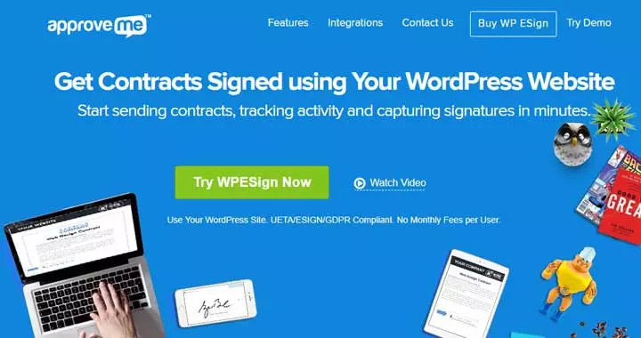 WP E-Signature da ApproveMe