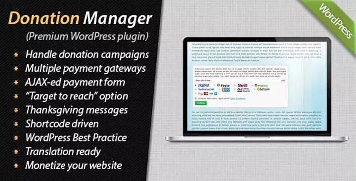 Manager de donații pentru WordPress