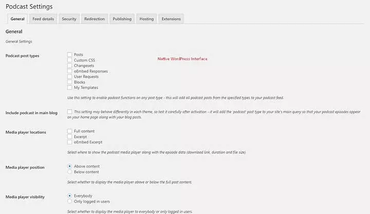 WordPress Podcast Plugin