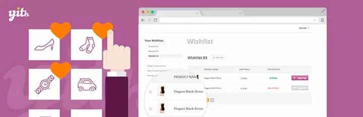 YITH قائمة الرغبات WooCommerce