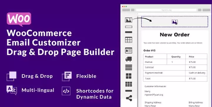 WooCommerce Email Customizer مع Email Builder