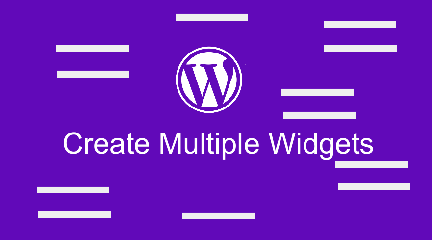 Come creare più widget in WordPress