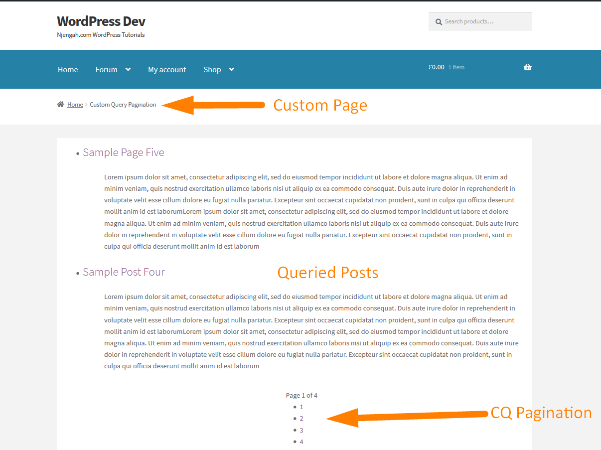 Come creare un'impaginazione di query personalizzata in WordPress