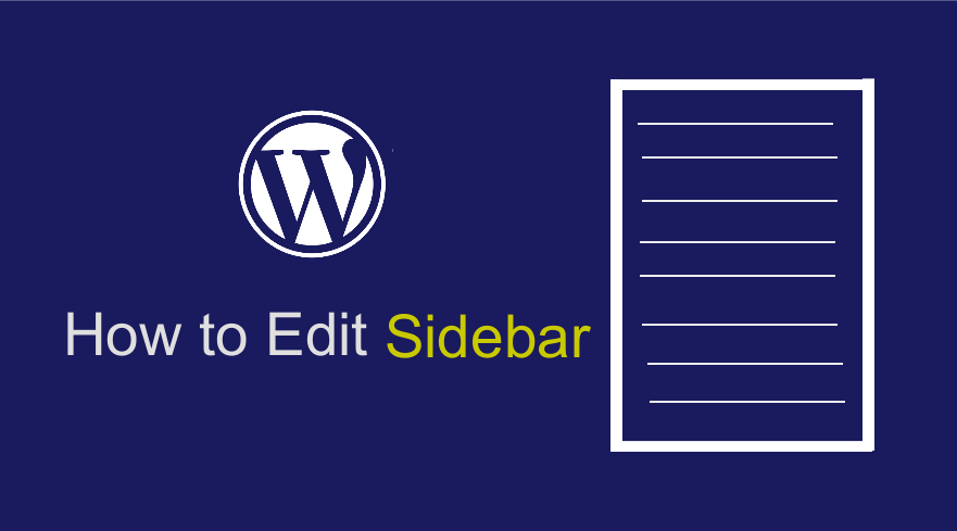 cum se editează bara laterală wordpress