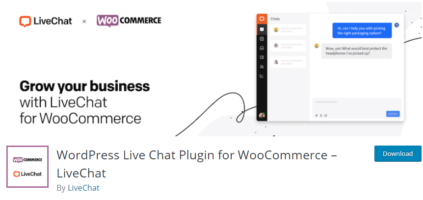 Plugin de chat LiveChat WooCommerce