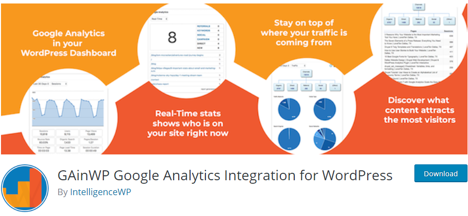 WordPress用のGAinWPGoogleAnalytics統合