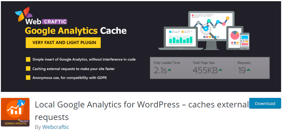 WordPress用のローカルGoogleAnalytics